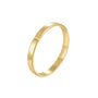 Gold ring on a white background
