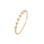 Gold bracelet on a white background