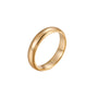 Gold ring on a white background
